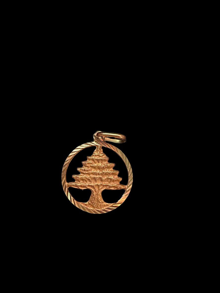 Lebanon Cedar Tree 14K Gold