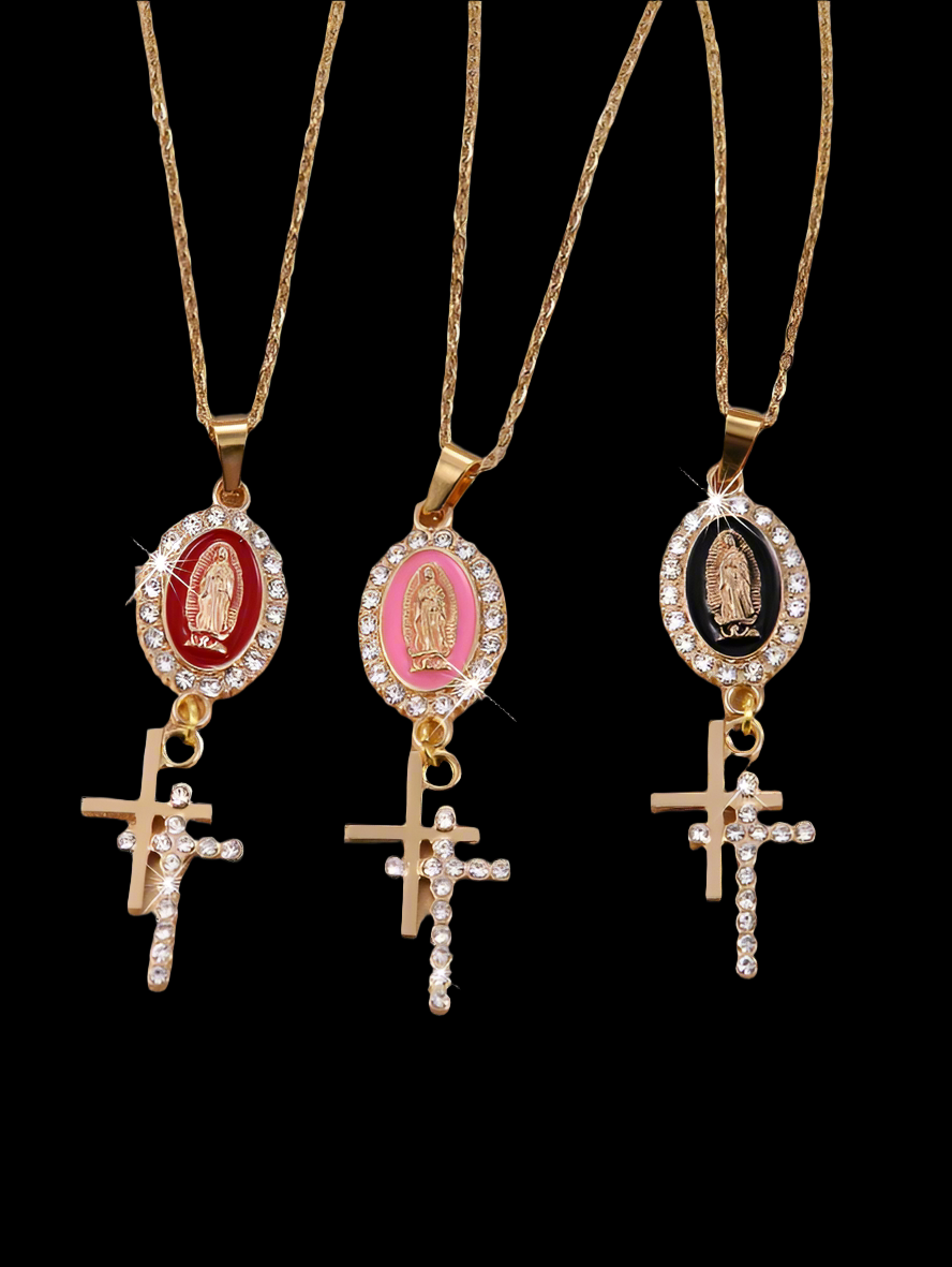 Holy Mary Pendant + Necklace