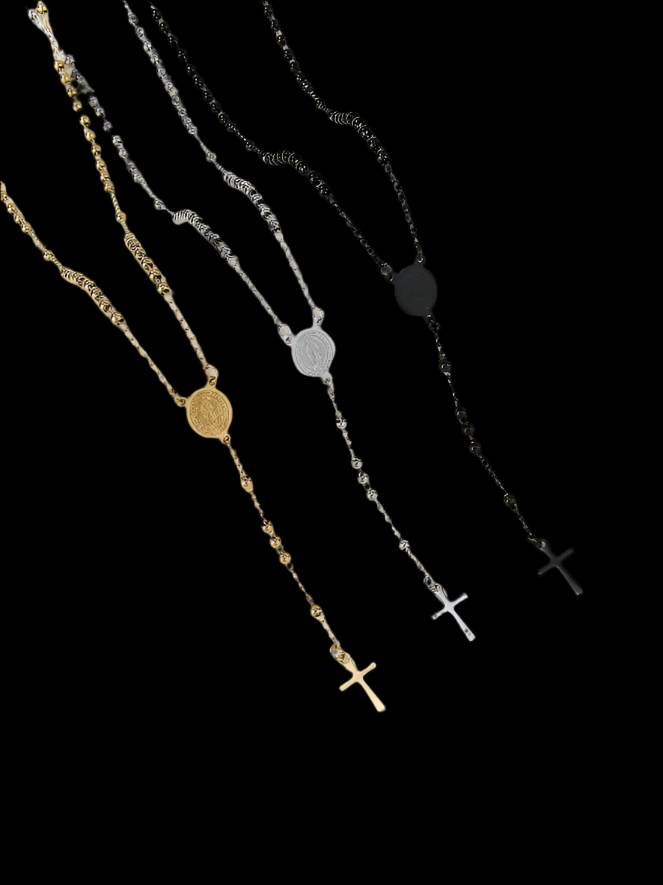 Rosary Necklace Gold