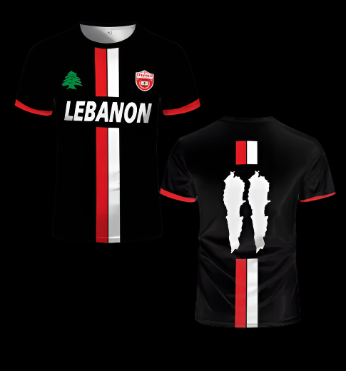 Lebanese Football Jersey Black