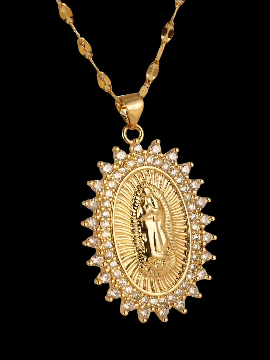 Holy Mary pendant Gold