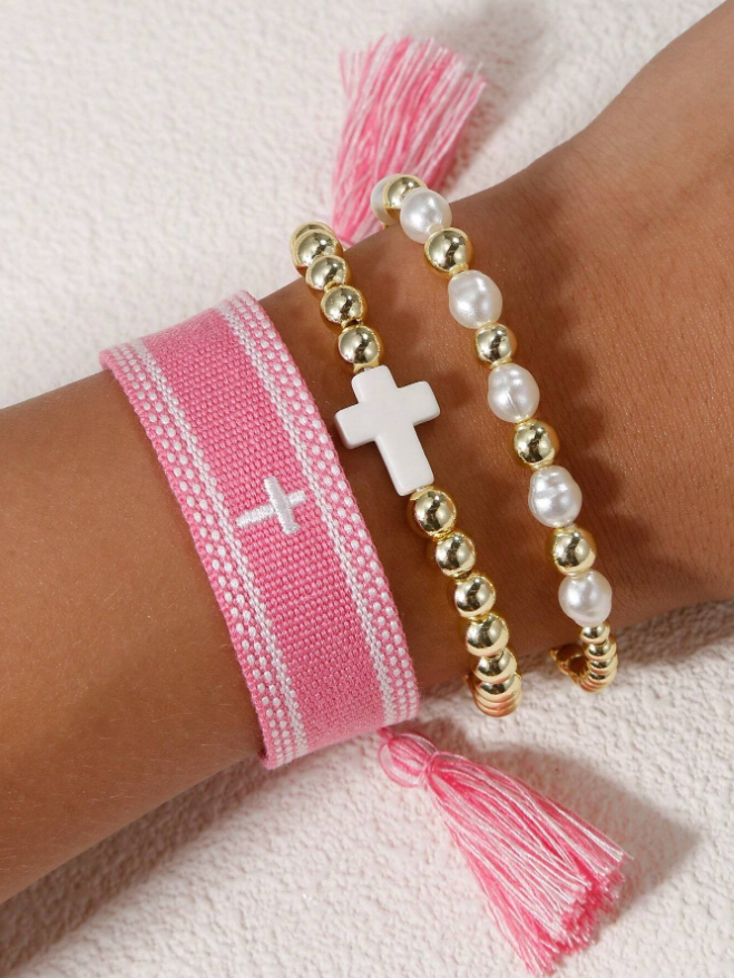 Jesus Pink Bracelet