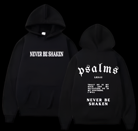 Psalms Hoddie Black